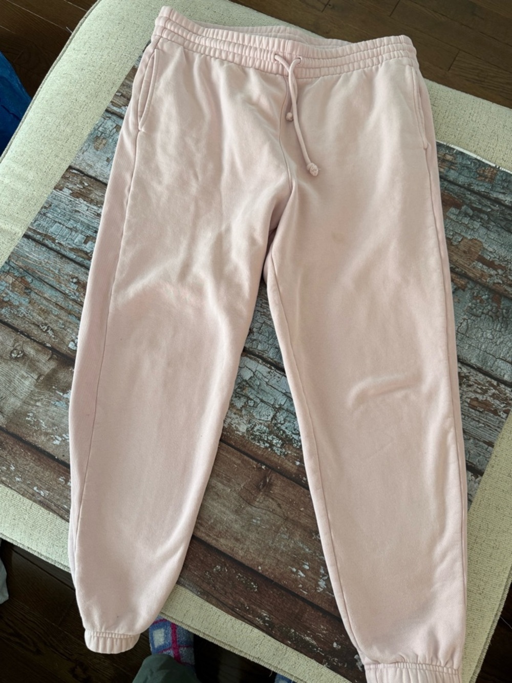 TNA by Aritzia Cozy Line Pink Pants Joggers Size Large with Pockets